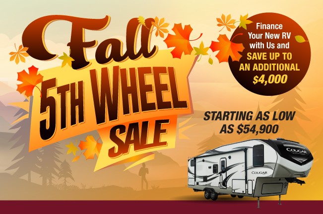 fall 5th wheel sale